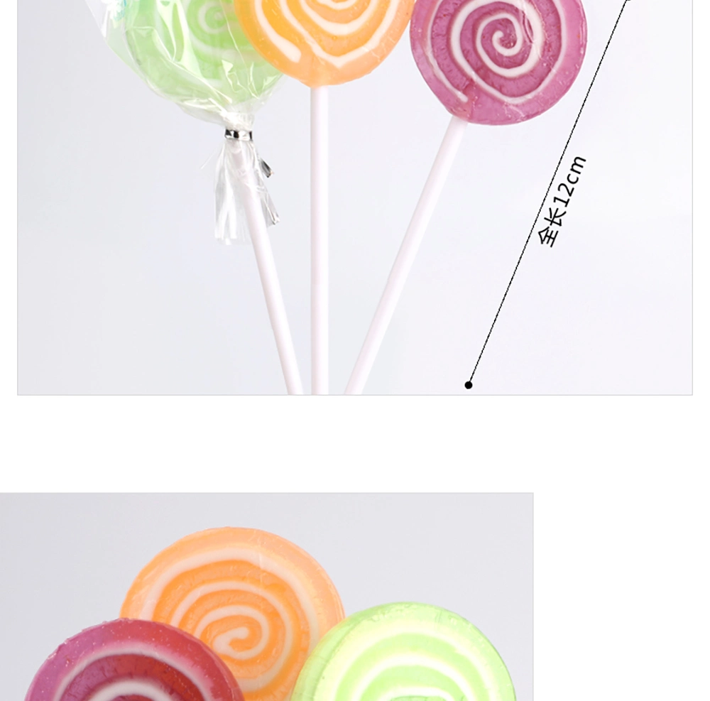 Multi-Fruit Flavor Handmade Unicorn Shape Solid with Wooden Stick Lollipop Candy