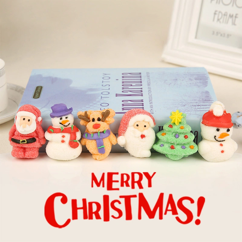 HACCP Certificate Manufacture Marshmallow Snowman Christmas Decoraiton Confectionery