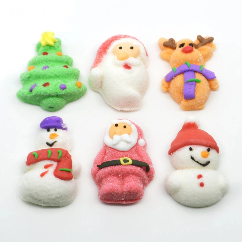 HACCP Certificate Manufacture Marshmallow Snowman Christmas Decoraiton Confectionery