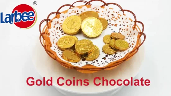 High Quality Sweet Gold Coins Chocolate in Bags for Kids