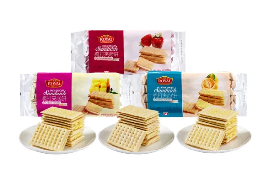 270g/Pack Net Weight New Sandwich Soda Cracker Biscuits Supplier