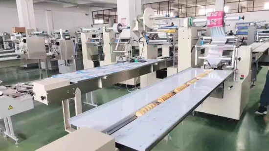 Slices of Bread Cake Pastry Toast Finger Cake Sealing Machine Automatic Top Feed Servo Pillow Packing Machine