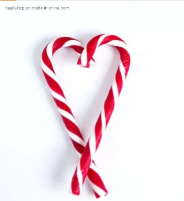 Hotsale Colorful High Quality 15g Christmas Candy Cane Shaped Hard Candy