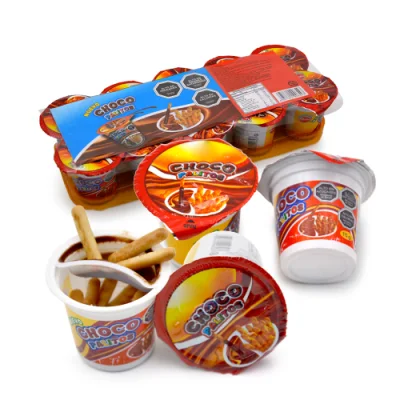New Arrival Wholesale Cup Packing Biscuit Dipped Chocolate