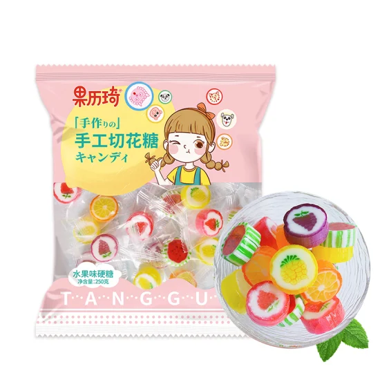 500g Various Fruit Shapes and Flavors Sliced Hard Candy