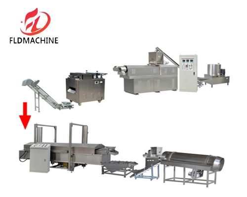 Best Quality Finger Automatic Snack Sweet Vegetable Frozen Pallet Potatoes Small Chips Making Machine